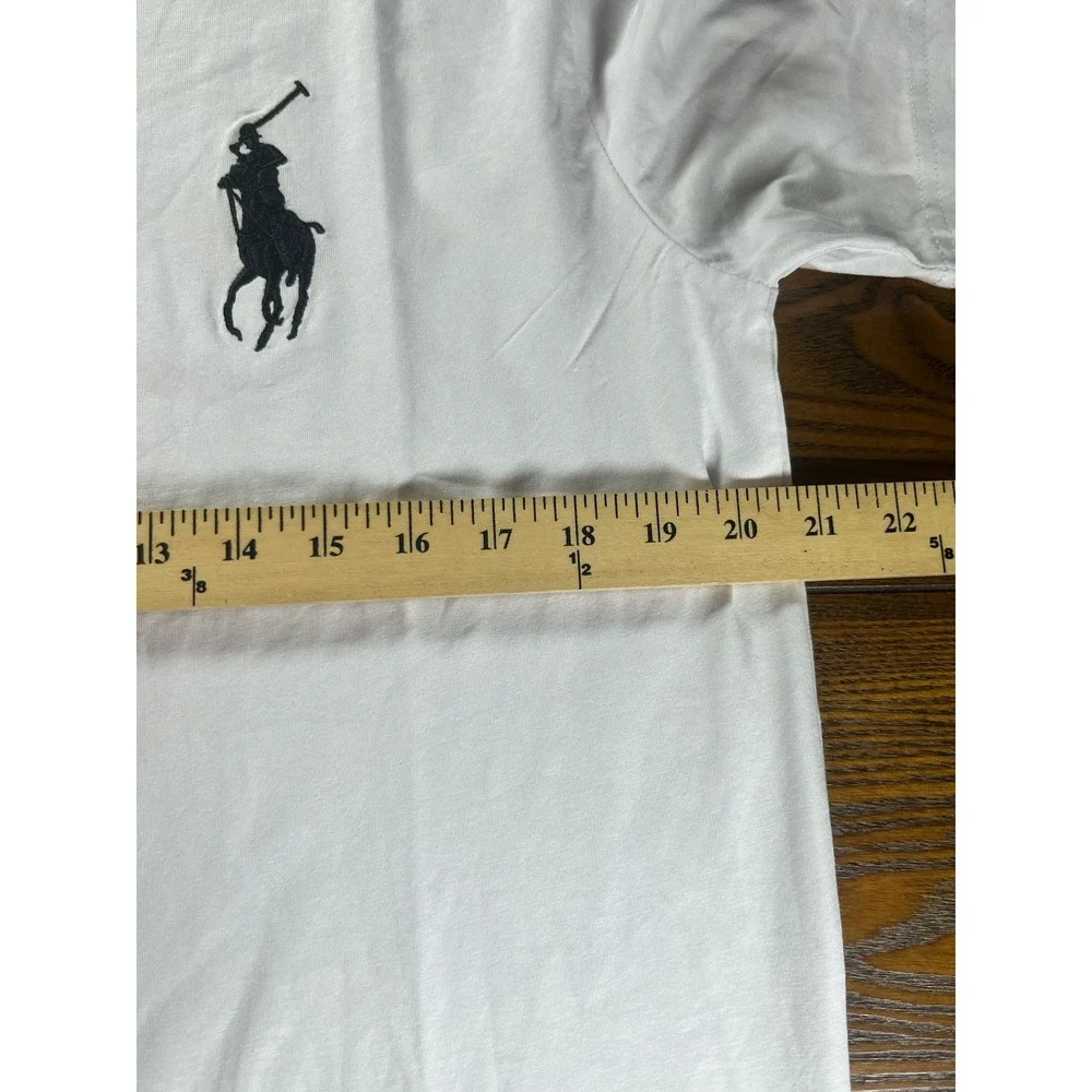 Polo Ralph Lauren Big Pony Cotton T-Shirt Mens Size Large White Short Sleeve #3